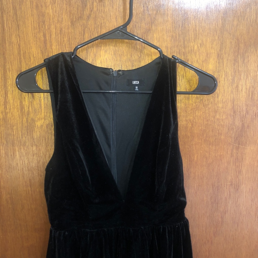 Velvet Black Cocktail Dress